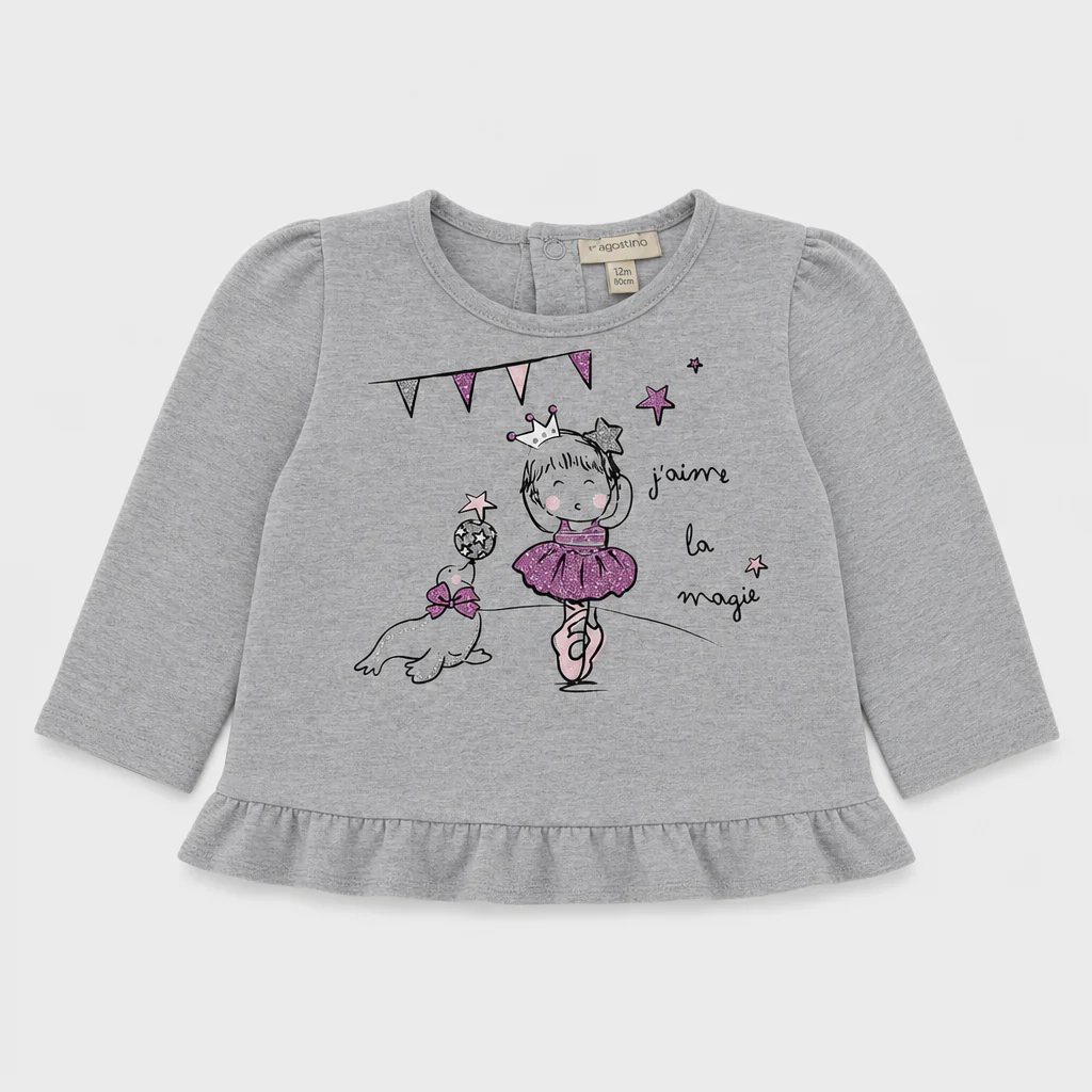 Maglietta maniche lunghe - Bambina - 66 - 71 | 6 mesi