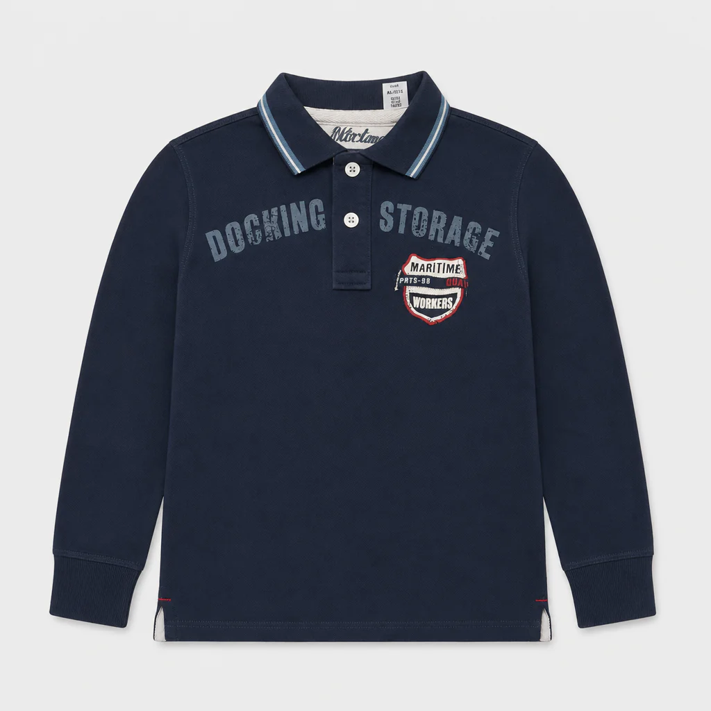 Polo maniche lunghe - Bambino - 120 - 125 | 7 anni